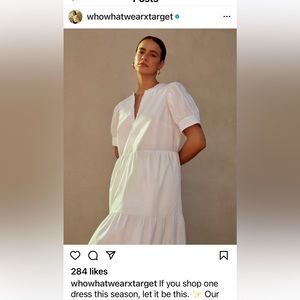 White 100% Cotton Dress